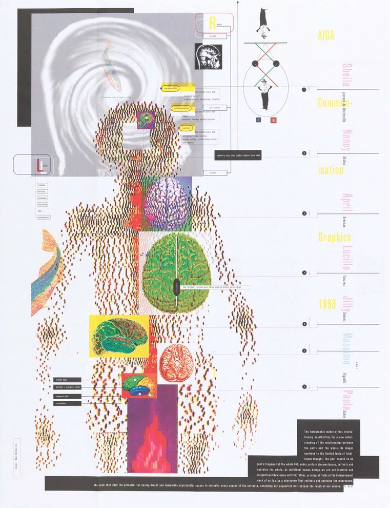 Holographic Model (Plakat für AIGA), 1993