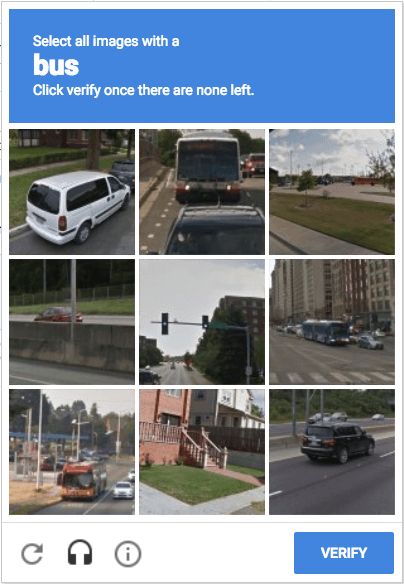 Ein klassisches Captcha. Nervige Tests für Menschen.