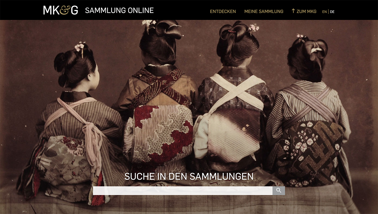 Screenshot der Website